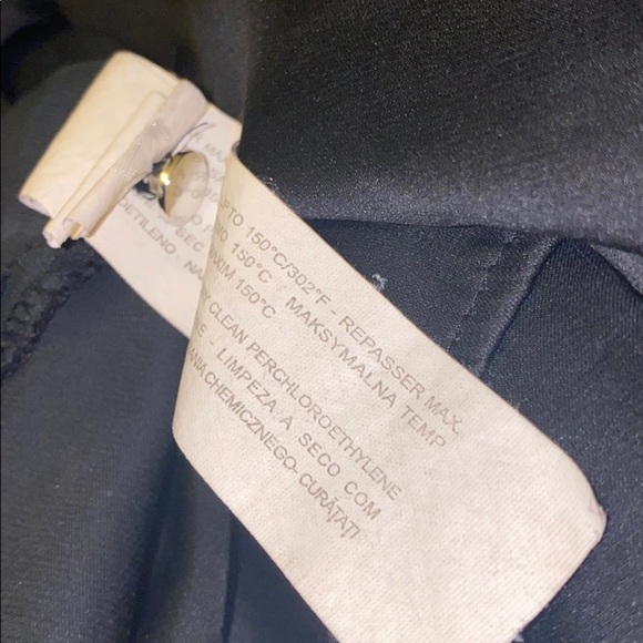 Zara black double pocket loose satin shirt  blouse - Picture 12 of 12